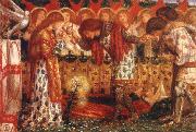 Dante Gabriel Rossetti Sir Bors and Sir Percival were Fed with the Sanct Grael oil painting